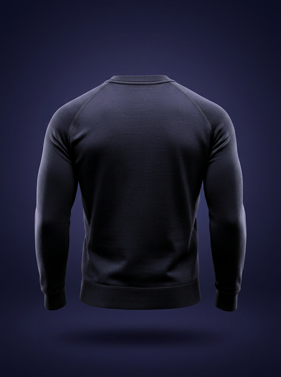 Doctrine Crewneck — Midnight Navy — back